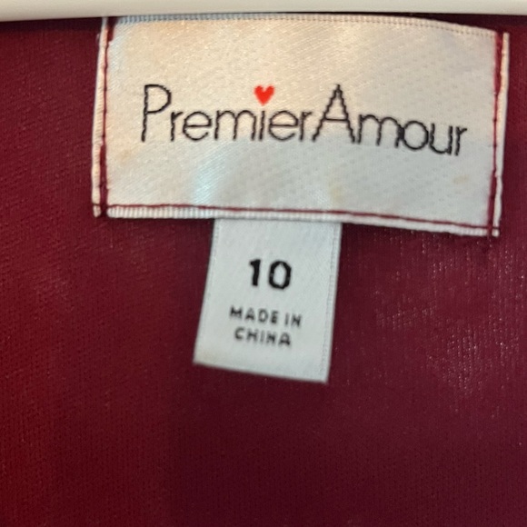 Premier Burgundy Floral Maxi Dress - Picture 3 of 5